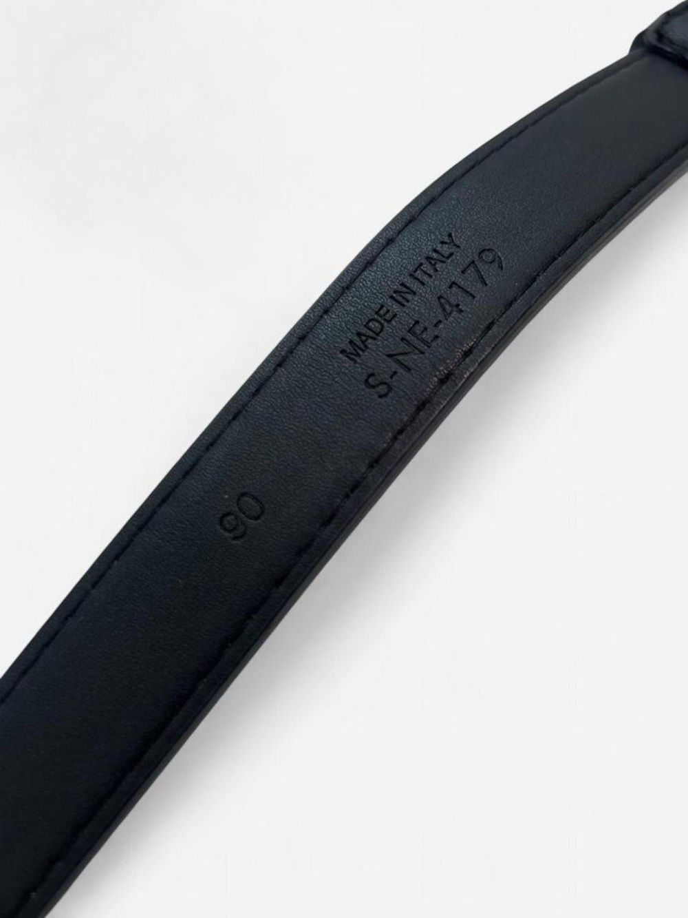 Celine black leather belt with gold buckle 🖤 - Picture 2 of 7